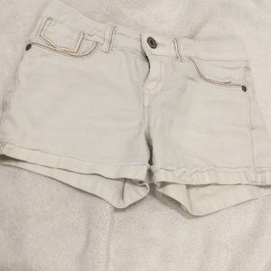 Levi Strauss white jean shorts